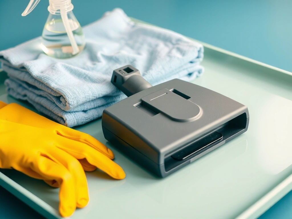 Herramientas de limpieza profesionales organizadas