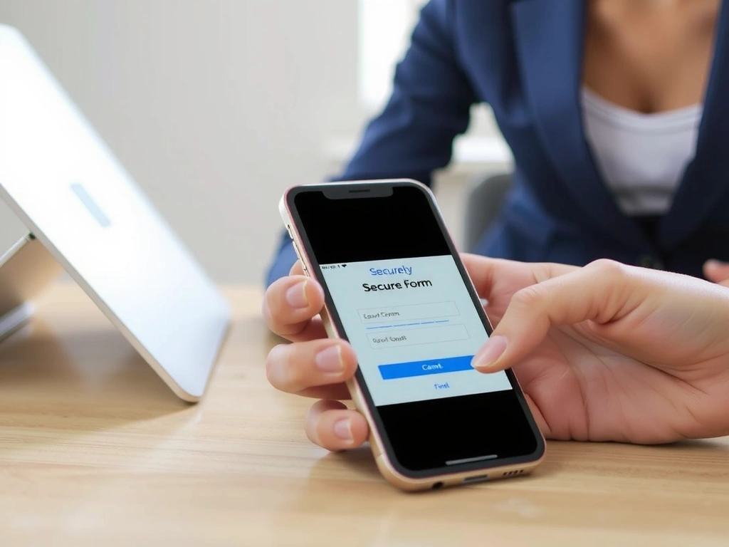 Formulario seguro en móvil